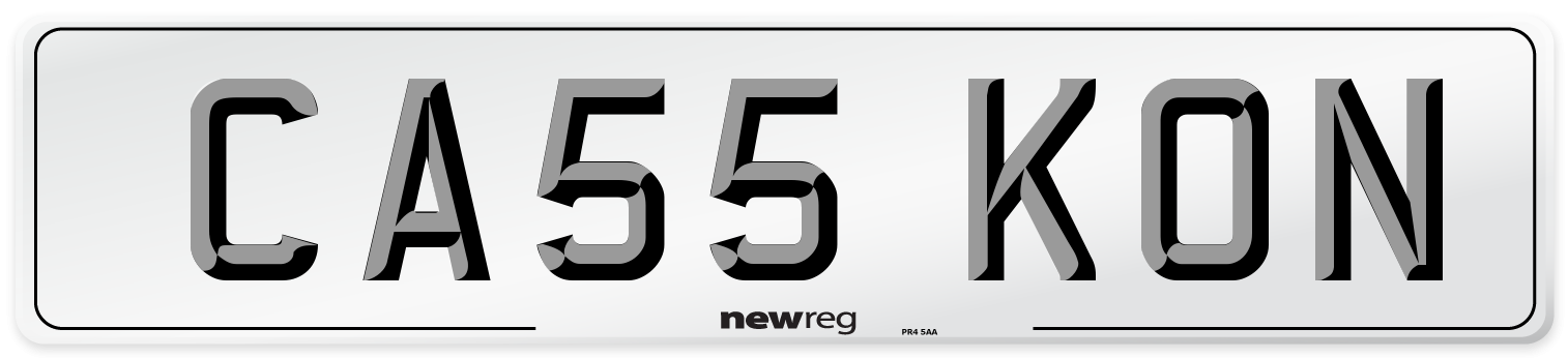 CA55 KON Number Plate from New Reg